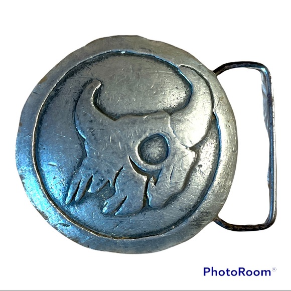 Vintage Other - Vintage Dege Designs Steer Skull Belt Buckle